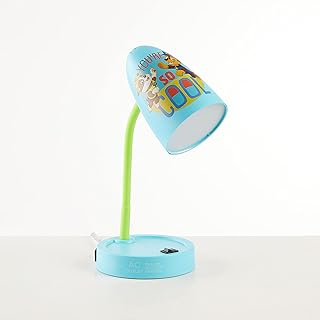Idea Nuova Paw Patrol Switch Operated LED Task Table and Desk Lamp with Charging Outlet