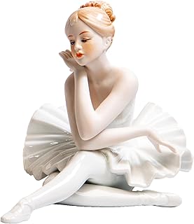 MTME Porcelain Figurines Ballet, Sculpted Statue, Handicrafts, Art Ware, Sculpture, Home Decor (Ornament, Decoration, Gift) (Beauty)
