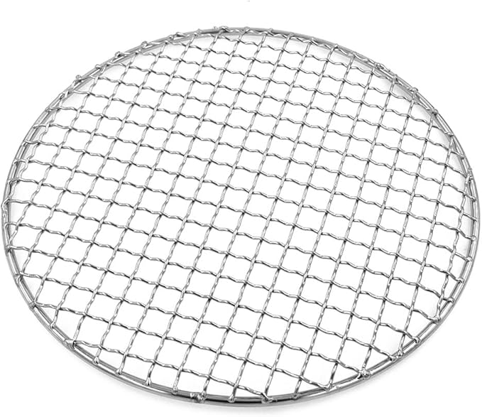 Multi-Purpose Barbecue Net,BBQ Net for Grilling,SUS304 BBQ Grill Mesh, Round Barbecue Wire Rack,BBQ Rack/Grate/Steam Mesh for Camping Charbroil Outdoor Barbeque Backyards