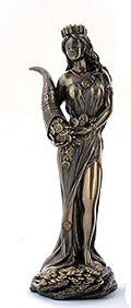 Veronese Design 7 1/4 Inch Greek Goddess Fortuna Cold Cast Resin Bronze Finish Sculpture