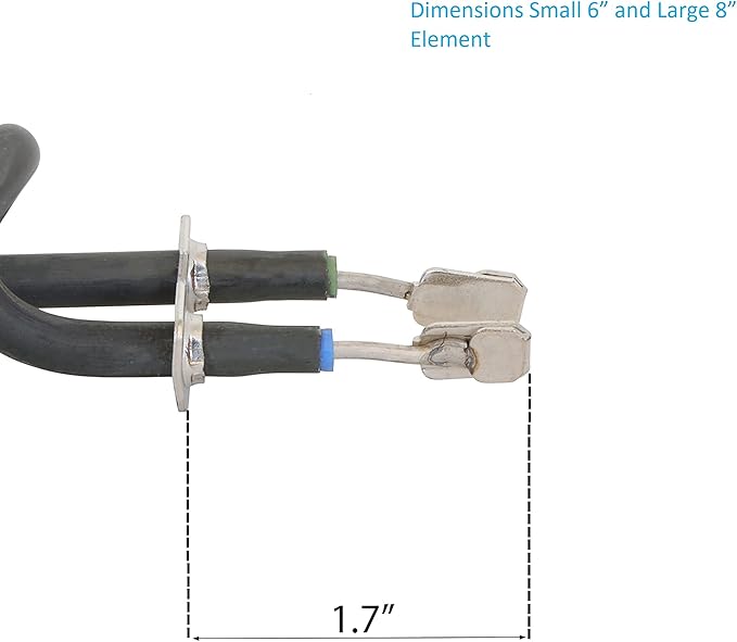 KITCHEN BASICS 101 WB30M1 WB30M2 Replacement Range Stove Top Surface Element Burner Kit for GE and Hotpoint, 4 Pack Includes 2 WB30M1 (6") and 2 WB30M2 (8"), 2912, 340523, 243867, WB30M0001