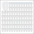 100 Pack Inventory Control Clips, Peg Hook Product Stoppers, Fits .15" to .25" Diam. Plastic or Metal Hooks, Inexpensive Product Display Control, Pegboard Accessories by ClipStrip