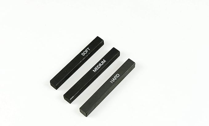 Pacific Arc Compressed Charcoal Sticks Medium 12 Pack for Drawing, Sketching, and Shading