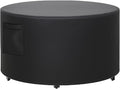 Outdoor Fire Pit Cover, All-Weather Resistance Round 32 Inch Fire Pit Cove for 28-32 inch Patio Fire Pit Table with Grill & Lid, Waterproof Tear & Fade Resistant with Drawstring, Air Vent