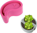 Concrete Flower Pot Molds Succulent Planter Silicone Molds Tai Chi Symbol Clay Cement Bonsai Moulds with Drainage Hole