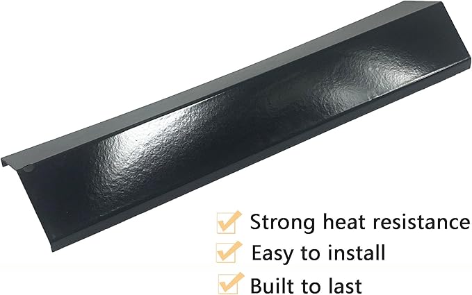 Direct Store Parts DP134 (5-pack) Porcelain Steel Heat Shield/Heat Plates Replacement for Brinkmann, Aussie, Charmglow, Grill King, Uniflame, Master Forge, Grill King, Tera Gear Gas Grill Models (5)