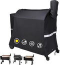 Utheer Grill Cover for Traeger 34 Series, 600D Waterproof Pellet Smoker Cover with Drawstring, Fits Pro 34 & Pro 780, BAC380 Cover All Weather Protection