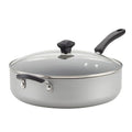 Farberware Cookstart DiamondMax Nonstick Jumbo Cooker with Lid and Helper Handle, Dishwasher Safe, 6 Quart - Silver