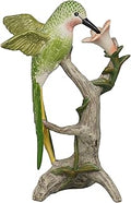 Braxio Bird Figurines Home Decor – Resin Tabletop Green Hummingbird Decor Sculpture for Shelf Bookcase Coffee Table Farmhouse Modern Decorative Accent for Living Room Office Gifts 6 x 4.5 x 9.25 Inch