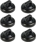 Magnet Zip Tie Mount Magnetic Zip Ties Mount Clips Base Holder Strong Multipurpose Wire Cable Holder Mount Wire Clips Management for Home Office Marine Electrical Wiring (Black, 6 Piece)