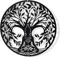 NBEADS Tree of Life and Yoga Metal Wall Art Decor, 11.8" Black Wall Hanging Decor Silhouette Wall Art for Home Bedroom Living Room Bathroom Kitchen Office Hotel Wall Decoration