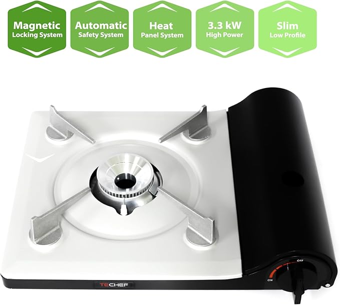 TECHEF - AGNI Portable Butane Gas Stove Burner, Camp Stove, Made in Korea