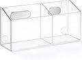 Simetufy Large Magnetic Dry Erase Marker Holder, Magnetic Pen Holder, Whiteboard Marker Holder with Movable Divider for Glass, Fridge & Locker, Non-slip Acrylic Magnetic Marker Holder