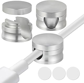 Upgraded Aluminum Silver Phone Charger Cord Holder with Extra-Large Adhesive Base, 3 Pack Screw-top Cord Holder for Nightstand, Stronger Hold Sticky Usb Cable Organizer Cord Clips for Desk
