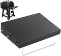 Utheer Grill Side Table Shelf for Pit Boss Lexington 500 Onyx, Pit Boss Grill Accessories for PB440D2, PB440FB1 Wood Pellet Grill, Heavy Duty BBQ Prep Station Paper Towels & Tools