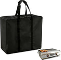 Griddle Carry Bag Fits 17 Inch & 22 Inch Grill Large 24" L x23 W x10 H Heavy Duty Waterproof Griddle Cover for Camping Picnic, Black