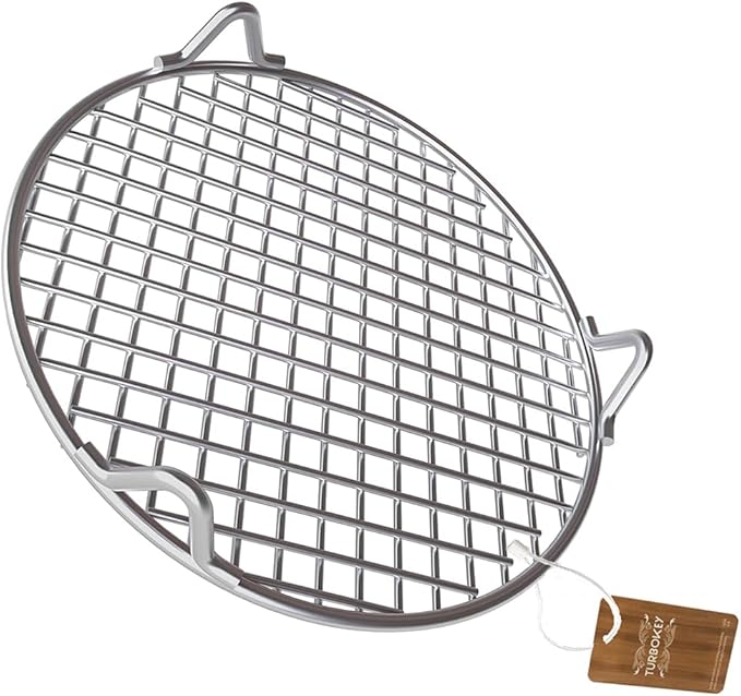 Round Cooling Rack 304 Stainless Steel Straight Wire Dia 7.9" Steaming Cooling and Baking Barbecue Rack with Legs Fit for Air Fryer Instant Pot Pressure Cooker Canning (200mm/7.9")