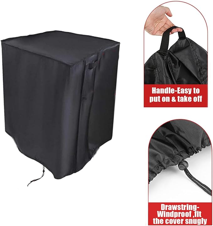 Outdoor Single Burner Stove Cover Fit for GasOne 30 QT Cooker, Portable Waterproof Camping Stove Propane Gas Cooker Cover- 13x13x16 inch