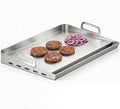EUTRKei 23" x 16" Heavy-Duty Stainless Steel Griddle for Gas Grill & Stove Top - Reinforced Flat Top with Grease Groove, Effortless Cleanup for Backyard BBQ, Tailgating, Camping & Family Parties