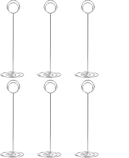 10 Pack 8.75 inch Tall Table Number Holders Place Card Holder Table Picture Holder Wire Photo Holder Clips Picture Memo Note Photo Stand (Silver)
