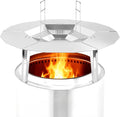Heat Deflector for Solo Stove Bonfire 19.5 inch, Fire Pit Heat Diffuser with Handle, 304 Stainless Steel for Solo Stove Bonfire 1.0 & 2.0 and Other 19.5" Fire Pits