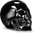 Skullis 3.0" Black Obsidian Carved Crystal Skull, Hand Carved Gemstone Fine Art Sculpture, Reiki Healing Stone Statue. 8801.