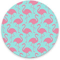 Mouse Pad, Pink Flamingos Mouse Pad, Washable Round Cloth Mousepad for Gaming Office Laptop, Non-Slip Rubber Cute Computer Mouse Pads for Wireless Mouse, Cute Mouse Pads for Desk 7.9×7.9×0.12 inches