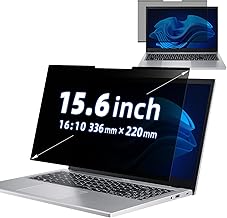 Nano-Adsorption Laptop Privacy Screen 15.6 inch 16:10, Removable Laptop Privacy Screen Protector, Anti Glare Blue Light Touchscreen compatible, Computer Private Filter