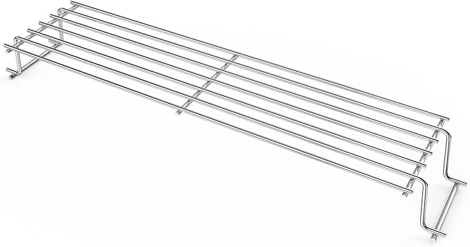 Uniflasy 25" Stainless Steel Warming Rack for Weber Spirit 300, Grill Parts for Weber Spirit 2 300 Series Grills with Front Control Knobs, Replacement Part for 7641