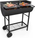Charcoal Barrel Grill, Large Stainless Steel Grill For Backyard Camping Picnic and Party