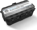 Flemoon Medium Outdoor Electrical Box, ETL Certified IP54 Waterproof Extension Cord Cover w/6 Cable Entry Ports, Weatherproof Connection Box for Power Strip, Timer, Plug, Holiday Lights, Black