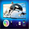 phopollo LED Lights for TV, 15Ft TV LED Backlight, Bluetooth Color Changing LED Strip Lights for TV 65-75 inch, App Control, USB Powered