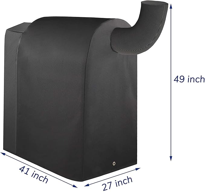 Utheer Grill Cover for Pit Boss Wood Pellet Grills, Heavy Duty 600D Waterproof Fabric Black Barbeque BBQ Grill Cover… (Medium)