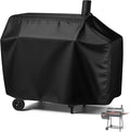 Charcoal Grill Cover for CC1830W 30-Inch Charcoal Grill, Smoker Grill Cover for CC1830SC 30-Inch Outdoor Grill Waterproof BBQ Grill Cover - 54" L×29" W×45" H, Black
