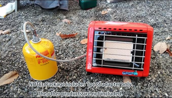camping moon Camping Gas Stove Adapter, Input: EN417 Lindal Valve Canister, Output: Butane Gas Stove Z13M