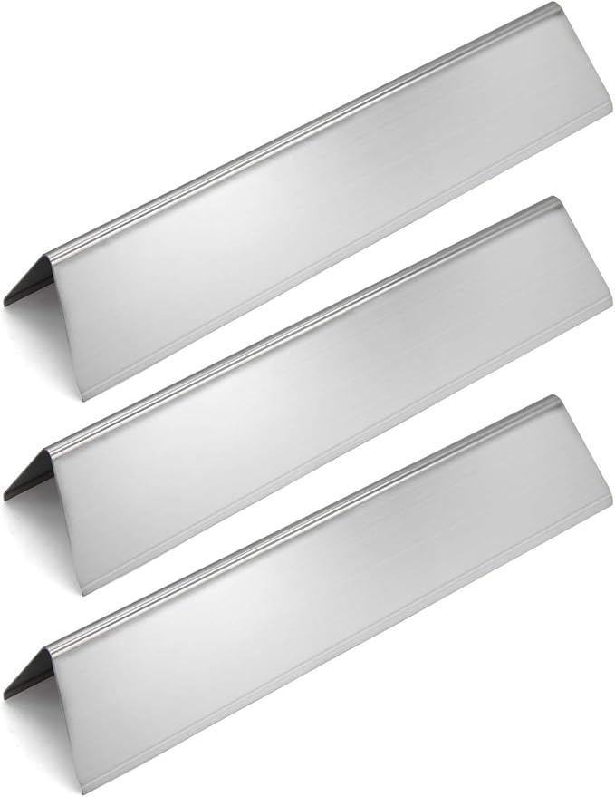 Hongso 15.3" Stainless Steel Grill Heat Shield Flavorizer Bars Replacement Parts for Weber Spirit 2 Burner I & II 200 Series E210 S210 E215 E220 S220 and Weber II GS4 Gas Grill (Front-Mounted Control)