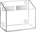 Simetufy Magnetic Pen Holder, Magnetic Dry Erase Marker Holder, magnetic pen holder for refrigerator, whiteboard, Pens, Pencils, Non-slip Acrylic Magnetic Marker Holder- Transparent, 1 Pack