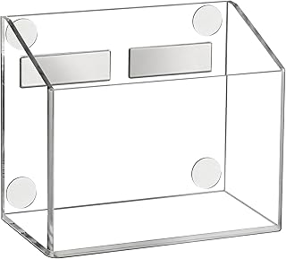 Simetufy Magnetic Pen Holder, Magnetic Dry Erase Marker Holder, magnetic pen holder for refrigerator, whiteboard, Pens, Pencils, Non-slip Acrylic Magnetic Marker Holder- Transparent, 1 Pack