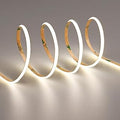 TOPAI 12V Thin 4mm COB LED Strip Light 4000K Natural White 16.4ft(5M) Flexible 3M Adhesive Tape, CRI>90 400LEDs/M 7W/M Dotless High Density for Cabinet/Stairs/Shop DIY