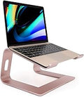 Laptop Stand, Ergonomic Aluminum Laptop Mount Computer Stand, Detachable Laptop Riser，Notebook Holder Stand All 10-17.3" Laptops(Rose Gold)