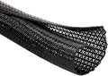 MGI SpeedWare Braided Split-Sleeve Wire Loom for High-Temperature Automotive Harness and Home Cable Management 25 feet (1/4")