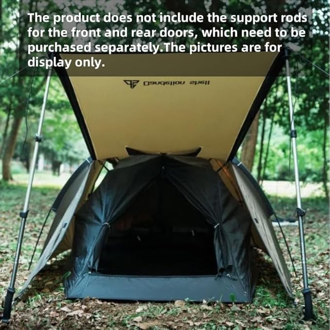 Hot Tent with Stove Jack – 4 Season Waterproof & Windproof Shelter for 1–4 People, Lightweight for Camping, Hiking, Hunting & Fishing