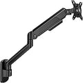 ARES WING Single Monitor Wall Mount for 17-40 Inch Ultrawide Screens, Heavy Duty Monitor Arm Up to 26.4 lbs, Fully Adjustable Wall Mount, VESA 75x75/100x100 Compatible, Black