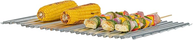 Restaurantware Foil Lux 19.7 x 12 Inch Barbecue Grill Liners 10 Disposable Grill Sheets - Easy-To-Use Oven-Ready Aluminum Grill Liners Heat-Tolerant Fits Most Standard Grills