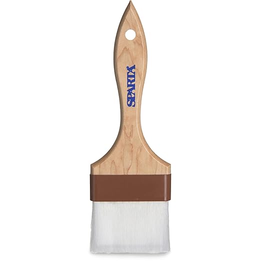 SPARTA 4039800 Nylon Wide Brush, Flat With Nylon Bristles, 3 Inches, Tan, (Pack of 12)