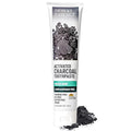 Desert Essence Activated Charcoal Toothpaste - Fluoride and Carrageenan Free - Brighter Teeth and Fresher Breath with Activated Coconut Shell Charcoal, Baking Soda, and Fresh Mint - 6.25 oz