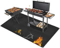 Under Grill Mat for Outdoor Grilling, 80 x 48 inches Double-Sided Fireproof, Waterproof BBQ Protector for Deck and Patio Under Grill Mat for Outdoor BBQ