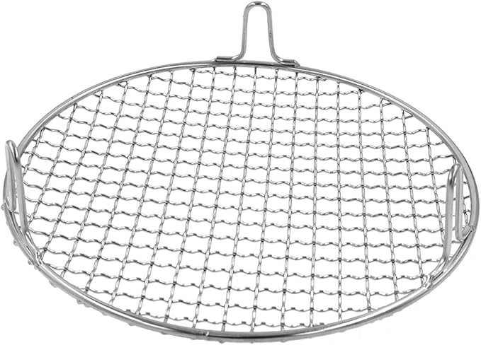 Barbecue Grill Net,BBQ Net for Grilling,Multi-Purpose SUS304 BBQ Grill Mesh, Round Barbecue Wire Rack,BBQ Grate/Steam Mesh for Camping Charbroil Outdoor Barbeque Backyards