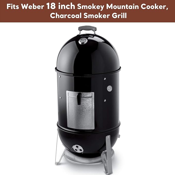 Uniflasy 7432 Upper Cooking Grate 85042 Lower Grate 63013 Charcoal Grates for Weber Charcoal Grill 18/18.5 Inch Smokey Mountain Cooker,Grate 3 Pack