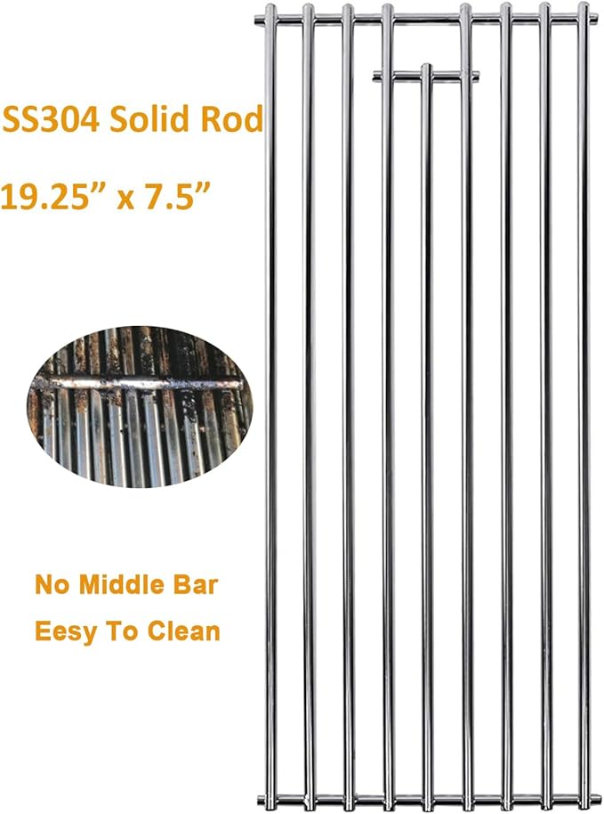 7mm 1 Pack Bull BBQ Lion Premium BBQ Grill Grate Replacement Parts For 65073 L60000 L75000 L90000, Bull 16517 BBQ Angus, Brahma, Lonstar Select, Outlaw Steer Premium, Lonestar Select, 7 Burner Premium